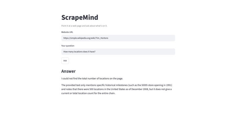 ScrapeMind – screenshot 1