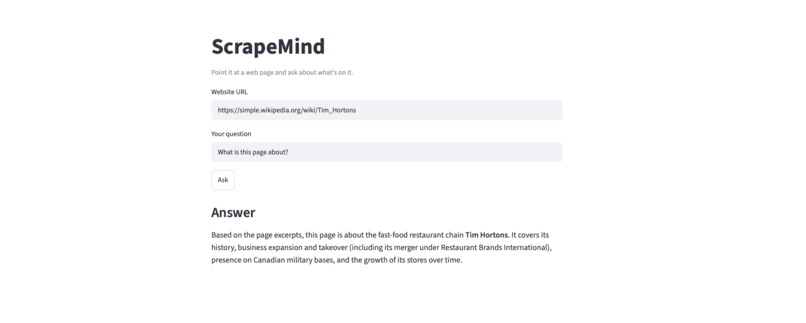 ScrapeMind – screenshot 2