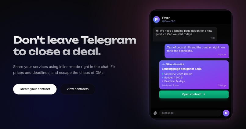 Favor – screenshot 1