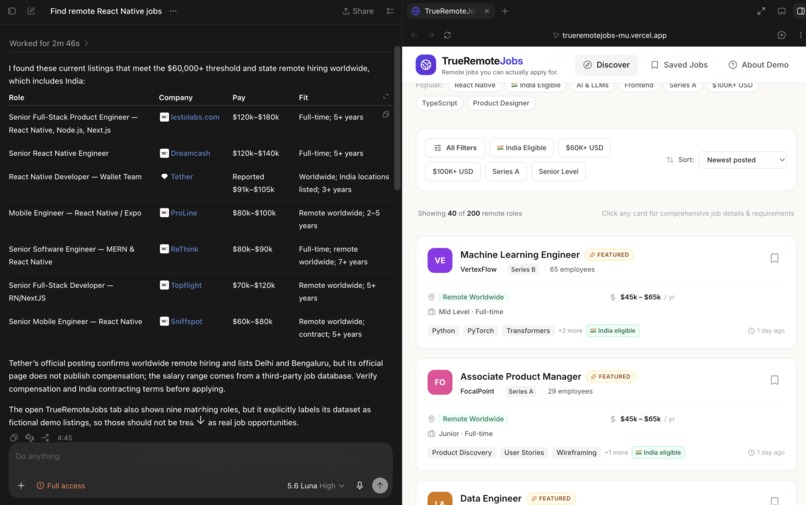 True Remote Jobs  – screenshot 2