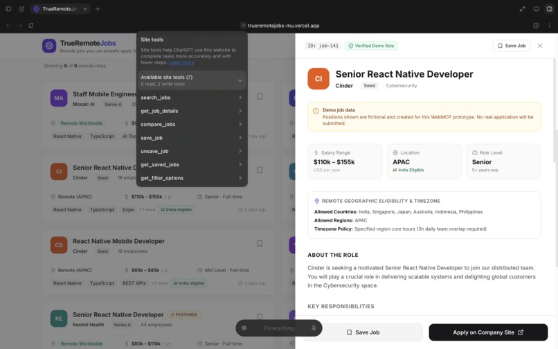 True Remote Jobs  – screenshot 3