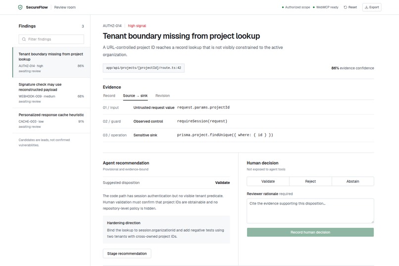 SecureFlow – screenshot 2