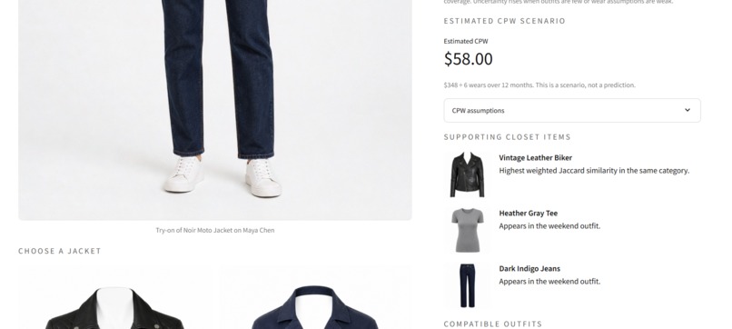 WorthWearing - From Virtual Try-On to Ownership Intelligence – screenshot 4