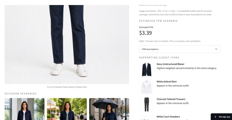 WorthWearing - From Virtual Try-On to Ownership Intelligence – screenshot 5