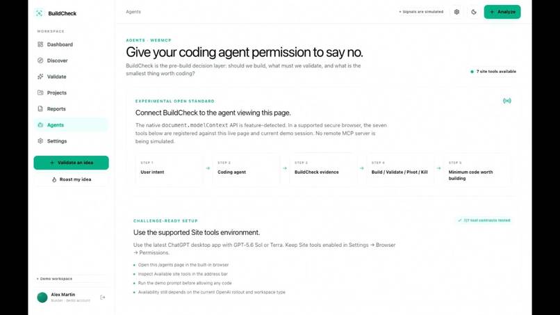 BuildCheck – screenshot 1
