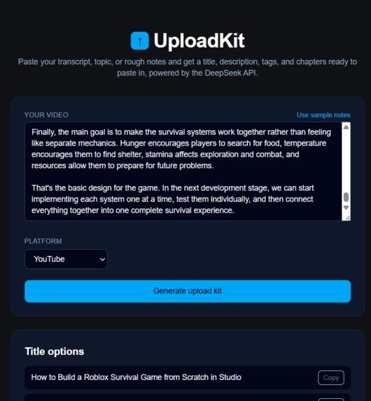 UploadKit – screenshot 2