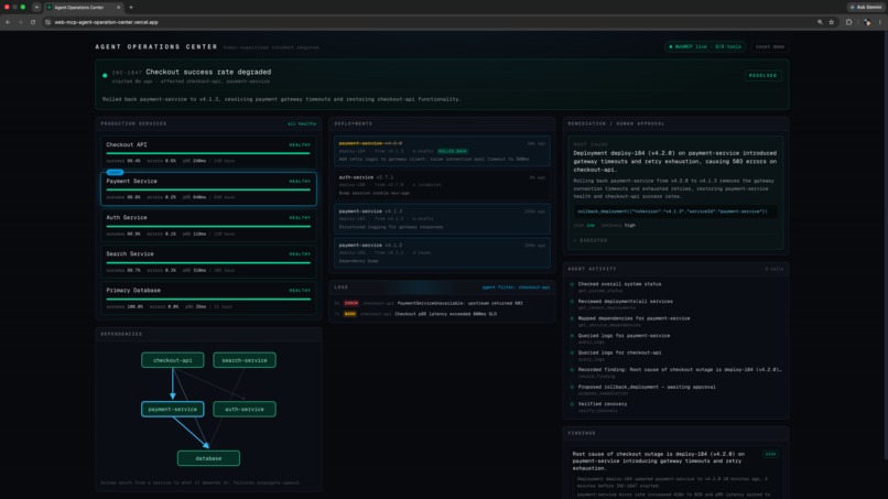 Agent Operations Center – screenshot 1