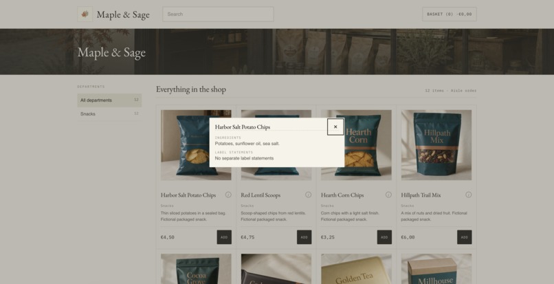Label Check – screenshot 2