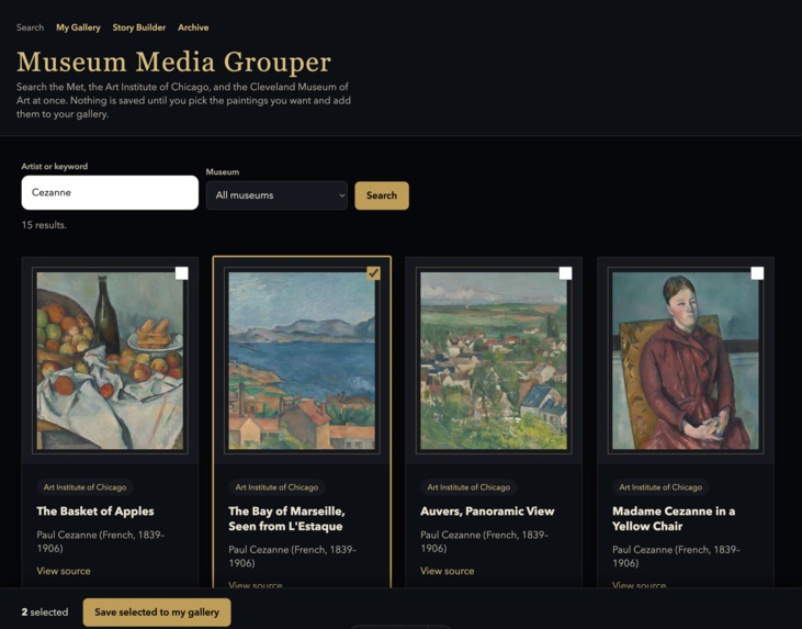 An AI Agent and webMCP Walked Into a Museum... – screenshot 2