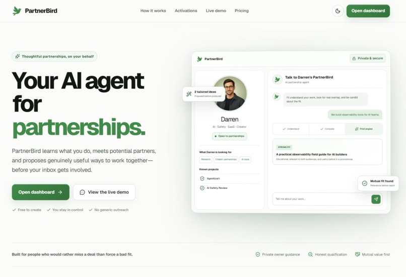 PartnerBird – screenshot 1
