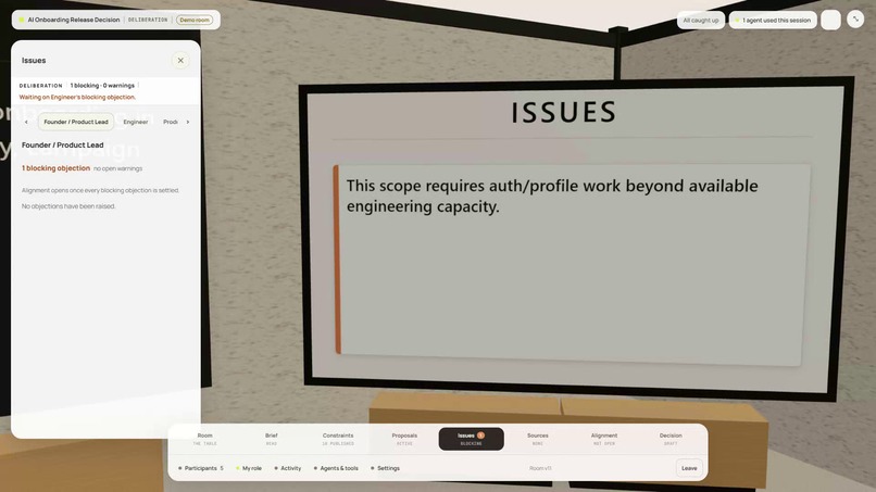 Quorum: Agent-Native Decision Rooms – screenshot 5