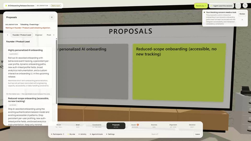 Quorum: Agent-Native Decision Rooms – screenshot 6