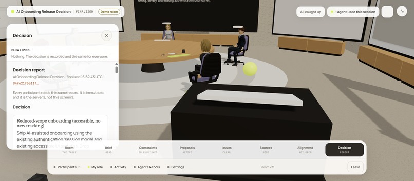 Quorum: Agent-Native Decision Rooms – screenshot 8