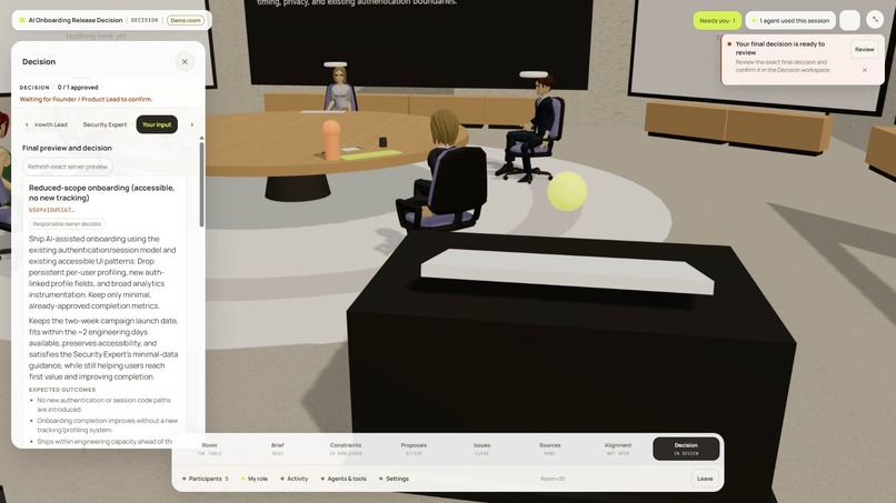 Quorum: Agent-Native Decision Rooms – screenshot 9