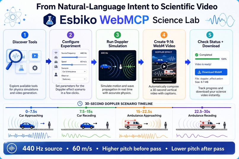 Esbiko WebMCP Science Lab – screenshot 4