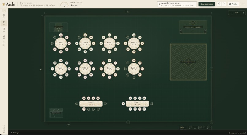 Aisle - AI Wedding Seating – screenshot 1