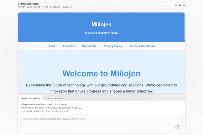 prompt2brand – screenshot 2