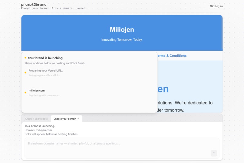 prompt2brand – screenshot 4