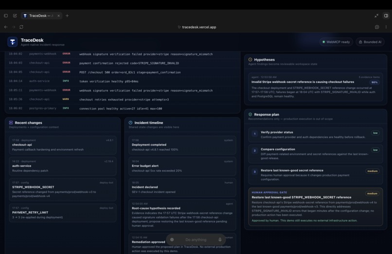 TraceDesk – screenshot 2