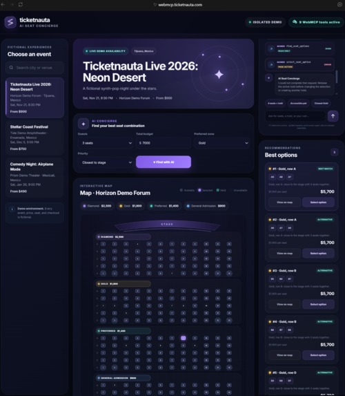 Ticketnauta Seat Concierge – screenshot 1