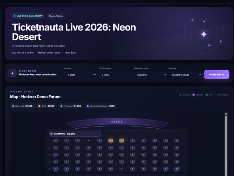 Ticketnauta Seat Concierge – screenshot 2