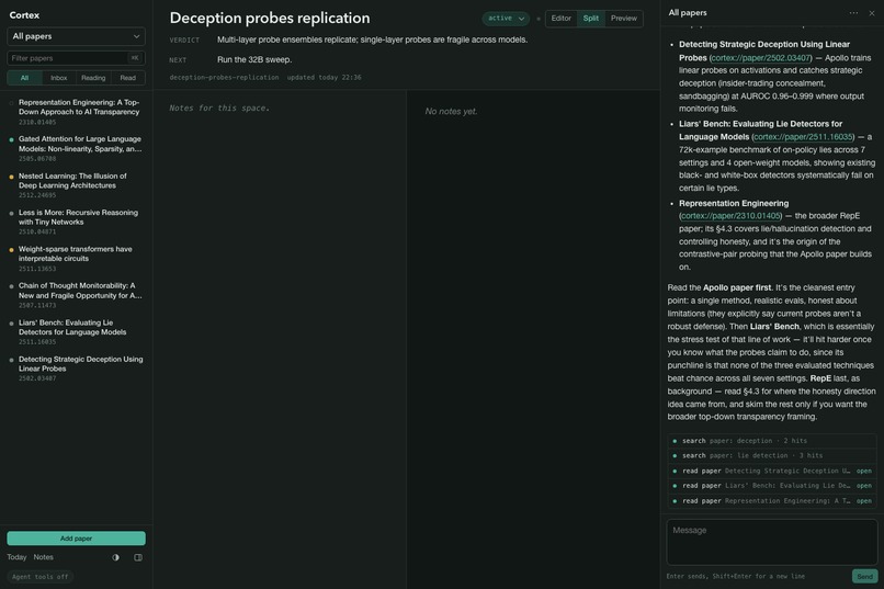 Cortex – screenshot 2