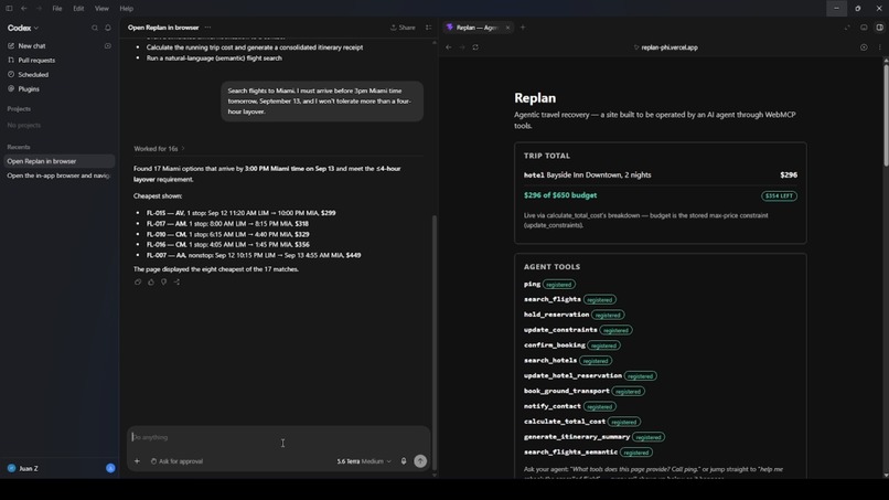 Replan - Agentic Travel Recovery – screenshot 1
