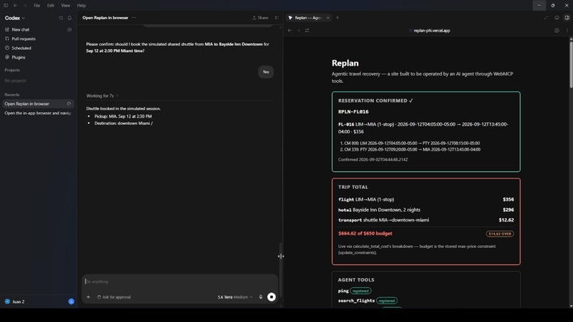 Replan - Agentic Travel Recovery – screenshot 3