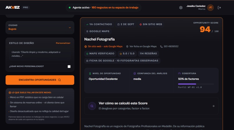 Akvez, lead generator – screenshot 4