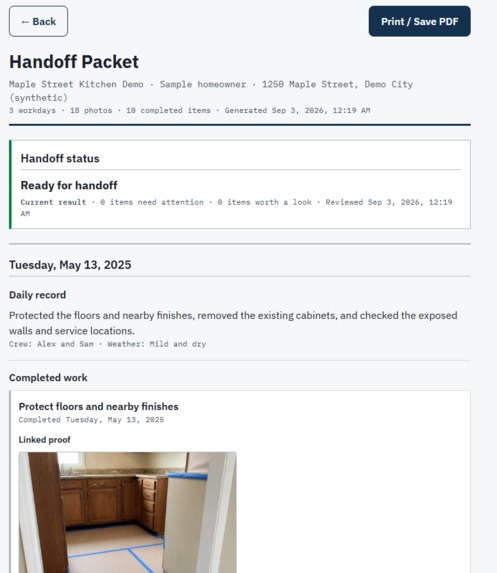 FieldProof App for Contractors – screenshot 1