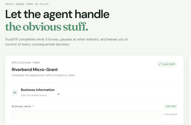 TrustFill – screenshot 1