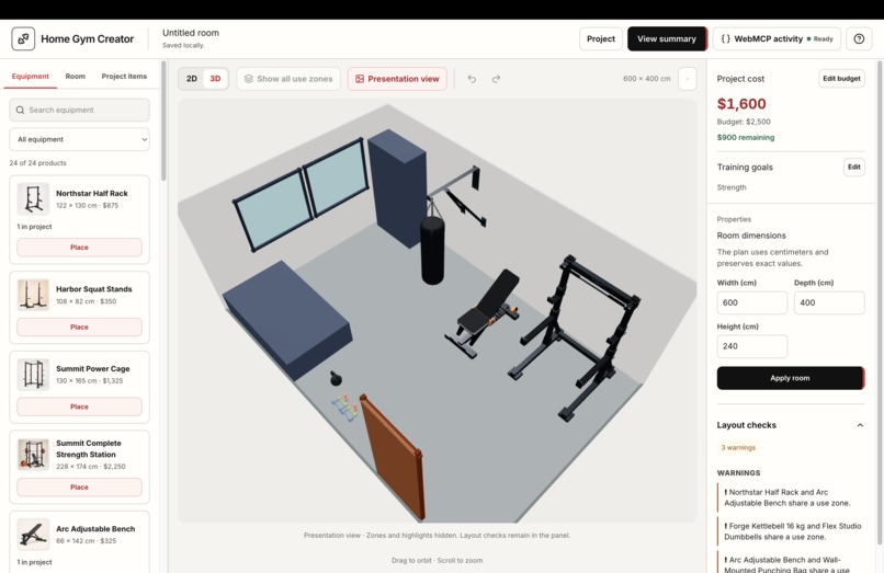 Home Gym Creator – screenshot 2