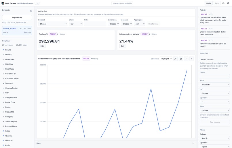 Data Canvas – screenshot 3