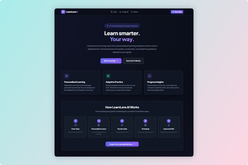 LearnLens AI – screenshot 1