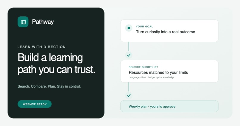 Pathway: Learning Plans Built with WebMCP – screenshot 1