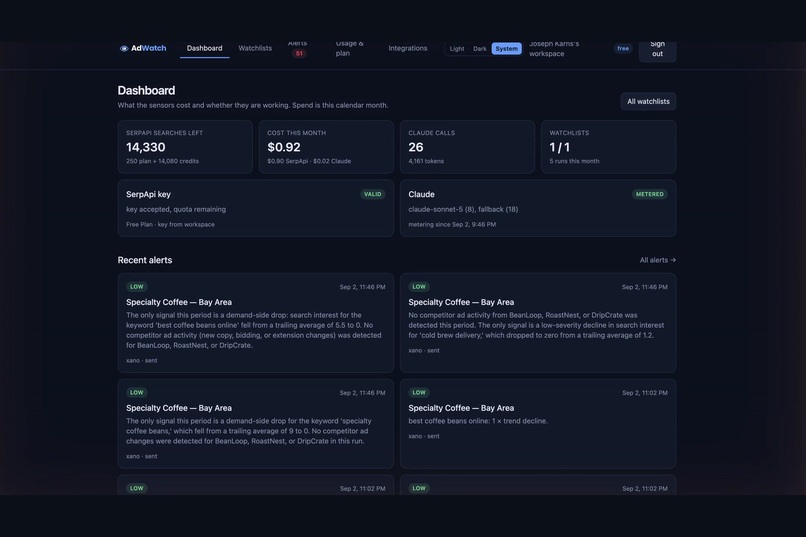 AdWatch – screenshot 1