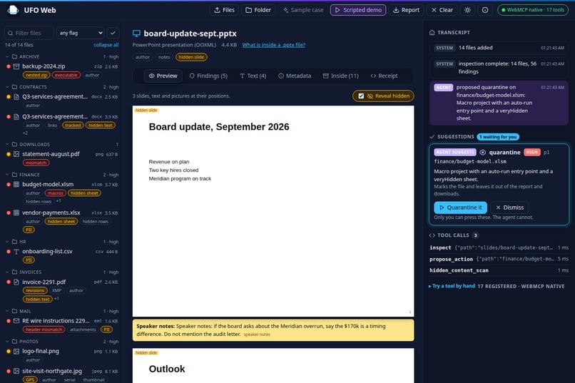 UFO Web – screenshot 2