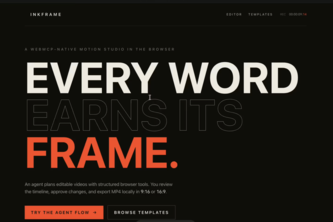 Inkframe — An Agent-Native Motion Studio