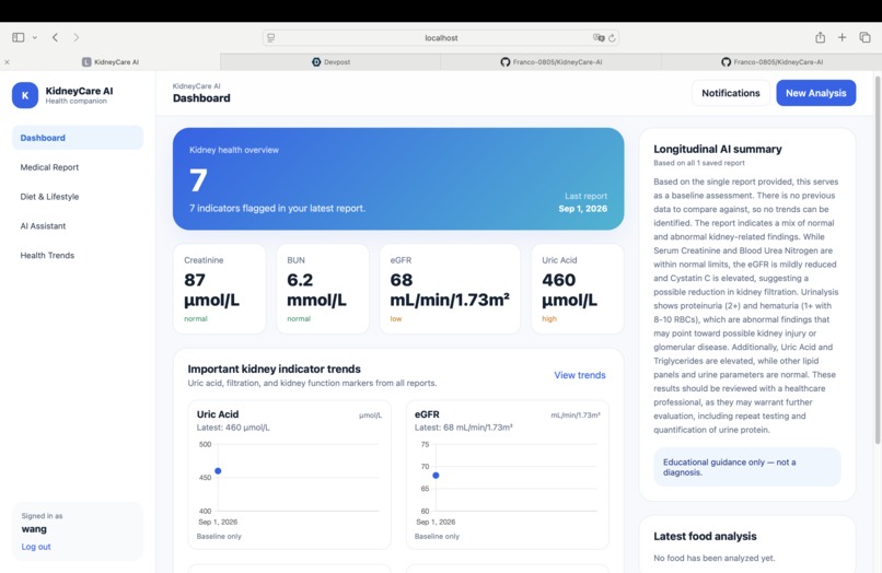 kidneyCare-AI – screenshot 1