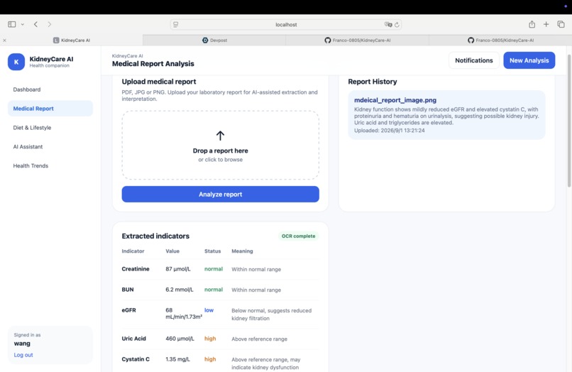 kidneyCare-AI – screenshot 2