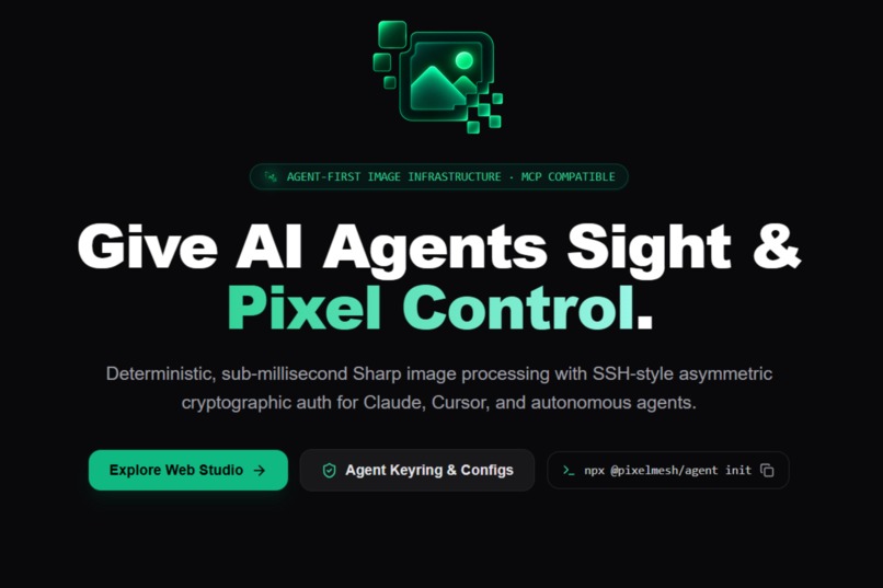 PixelMesh: WebMCP Image Studio – screenshot 1