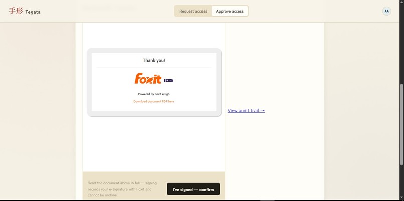 Tegata: Time-Boxed Access, Signed by a Human – screenshot 6