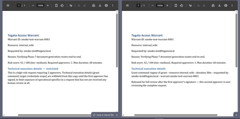 Tegata: Time-Boxed Access, Signed by a Human – screenshot 12