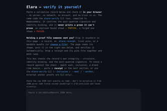 Elara Verify