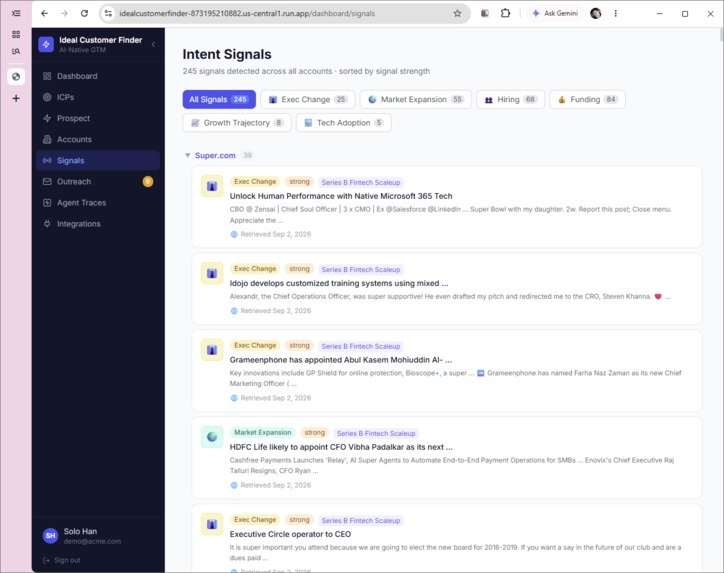 Ideal Customer Finder: AI GTM sales agent powered by SerpApi – screenshot 6