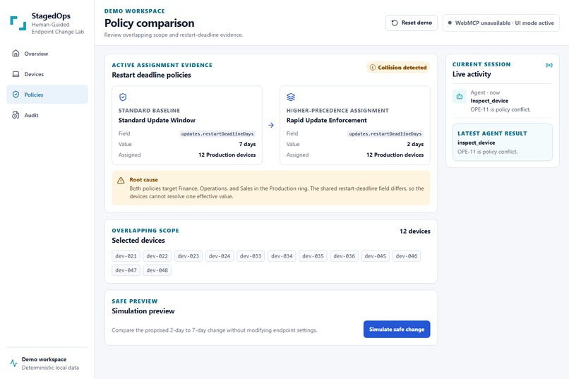 StagedOps – screenshot 2