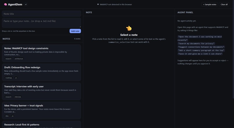 AgentDom – screenshot 1