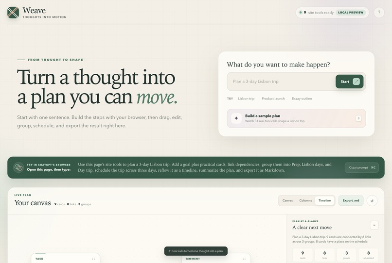 Weave – screenshot 1