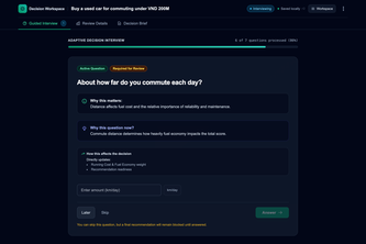 Decision Workspace