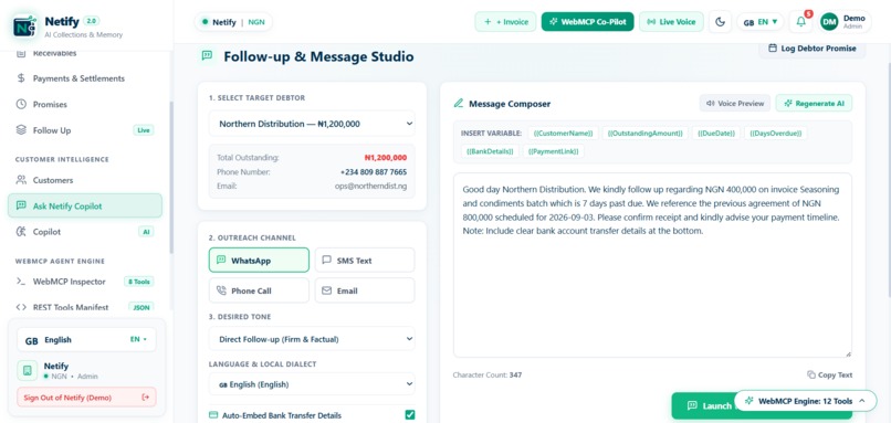 Netify — Agent-Native Recovery & Business Memory for SMEs – screenshot 4